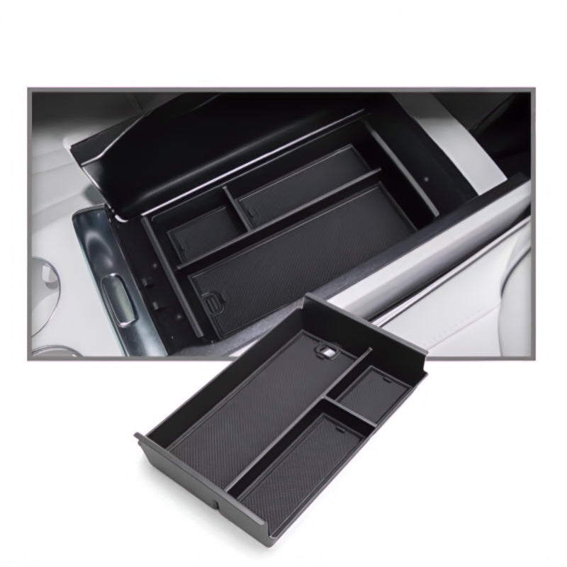 X9 Armrest storage box  center console organizer tray