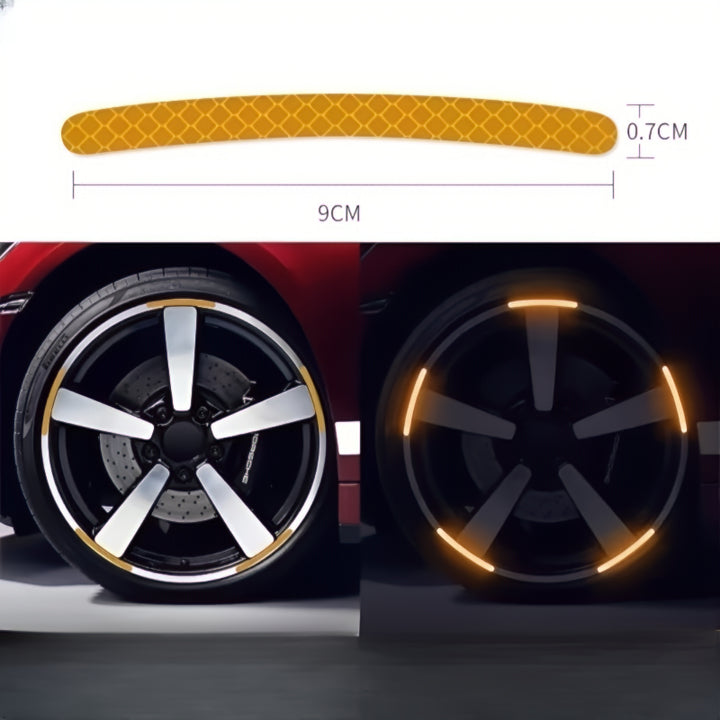 Fluorescent Stickers For Car Wheels